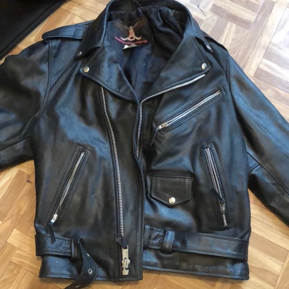 Vanguard leather motorcycle Jacket! - Picture 2 of 8